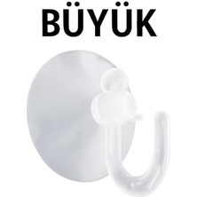 16 ’lı Şeffaf Kancalı Büyük Vantuz Seti – Işık Zinciri, LED Işık Ağı ve Dekoratif Askı Aparatı