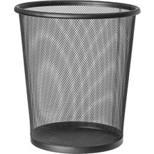 Art Moon Mesh | 699768 | Kağıt Sepeti File Çöp Kovası Siyah Ofis | Çelik, Siyah | 12 L Kapasite | 26,5 x 29,5 cm