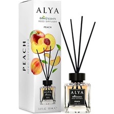 Alya Alya 's Scents Peach Bambu Çubuklu Oda Kokusu- Şeftali Kokusu