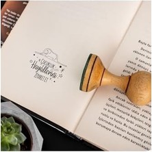 Küçük Prens Tasarımlı Ahşap Kaşe Seti - Prince Baskılı Kitap Mührü