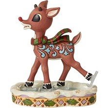 Rudolph Traditions By Jim Shore Rudolph Buz Pateni Heykelcik