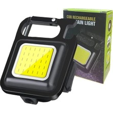 Mini LED Cob El Feneri - 30 LED Şarj Edilebilir Anahtarlık, Çok Fonksiyonlu Taşınabilir Cep Lambası, Manyetik Taban Kancalı, Kamp, Onarım, Acil Durum ve Garaj Için Küçük Işık