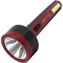 Çift LED El Feneri | 5W + 2W Cob Led, 900 Lümen, Type-C Şarjlı, Çok Işık Modlu, 2.5 Saat Kullanım, 4 Saat Şarj Süresi, Taşınabilir Aydınlatma