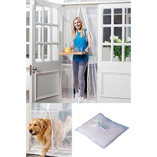 205 x 105 cm Mıknatıslı Kapı Sinekliği Sinek Sivrisinek Kovucu Tül Sineklik 1410 V2