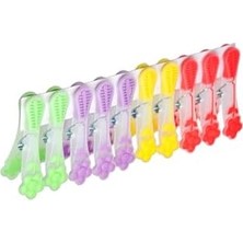 Papatya Desenli Silikon Mandal, Şeffaf, 30 Adet