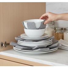 6 Adet Keçe Tencere ve Tabak Koruyucu – 30 cm Çizilme ve Kırılma Önleyici Porselen, Tava ve Tencere Ayıracı, Mutfak Saklama Keçesi, Tabak Arası Koruyucu Pad Seti