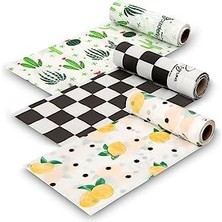 Masa ve Aktivite Piknik Örtüsü Kullan At Sıvı Geçirmez 3 Rulo (Rulo Içi:10 Adet) 100X120CM 3rulokarışık