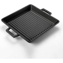 Döküm Izgara Tava, 26 Cm, Metal Kulplu