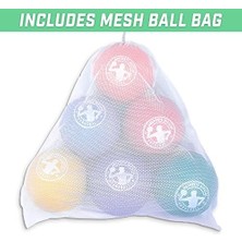 Şişirilebilir Yakan Toplar - 5 Inç Veya 7 Inç Sokmayan Toplar Seçin - 6'lı Set Top Pompası ve Mesh Çanta Içerir