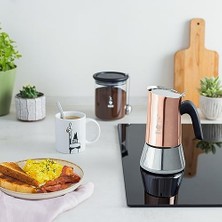 - Venus: 4 Cups Ocak Üstü Espresso Pişirici - 170ML - Kahverengi, Gümüş Renk - Paslanmaz Çelik Gövde - Patentli Güvenlik Valfi - Tüm Ocak Türleri Için Uygundur (Indüksiyon Dahil)