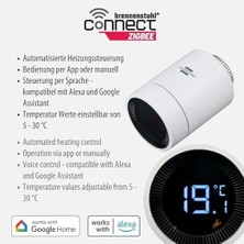 Connect Serisi Akıllı Ev Sistemi Radyatör Termostat Vanası