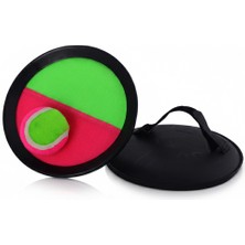 NK SPOR 2 Raket 1 Top Cash Ball Seti-Cırtlı Raket Seti-Velcro Ball Game-Yapışkanlı Top Yakalama Oyunu-Spor