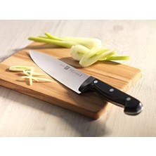 34931-003-0 Chef 2 Blok Bıçak Seti, Paslanmaz Çelik ve Ahşap, Siyah, 8 Parça