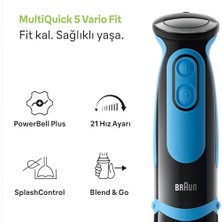 Multiquick 5 El Blenderi MQ5252BK Stgo2, Siyah/mavi