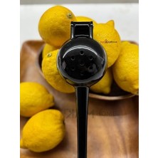 Makkam Renkli Döküm Limon Sıkacağı Limon Presi Büyük Boy, Rennkli Metal Limon Sıkacağı, Döküm Naranciye Sıkacağı (Siyah)