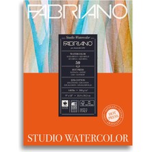 Fabriano Stüdyo Pedi, Pres, 22,86 cm x 30,48 Cm, 63,5 Kg, 50 Yaprak, Beyaz