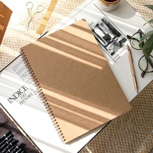 A4 Karton Kapak 70 Yaprak 110 Gram Kareli Not Defteri