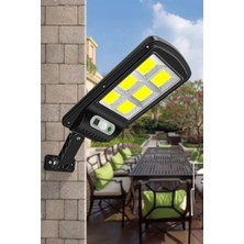 Yeni Model Güneş Enerjili Solar 120 Ledli 3 Modlu Su Geçirmez Bahçe Kapı Önü Lambası