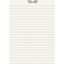 Bez Ciltli Çizgili Notebook, Defter, Not Defteri, Sert Kapak, A5 Boyut - No:5