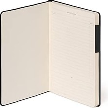 - Beyaz Sayfalı Not Defteri, Fsc® Sertifikalı Kağıt, Fildişi Kağıdı, 90 G/m², 192 Sayfa, Yumuşak Kapak, Lastik Bantlı Kilit, 13 x 21 Cm, Renk Siyah