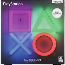 Playstation LED Neon Işık - Oyun Odası Için Resmi Lisanslı Duvar Lambası, Kontrol Simgesi, Ruh Hali Aydınlatma Ofis Dekoru |