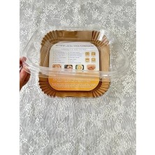 Air Fryer Pişirme Kağıdı, Hava Fritözü Kağıdı, Fırın Pişirme Kağıdı, Xl ve Xxl Uygun, Tarım Bakanlığı Onaylı, Kare Tabak, Koruma Tabağı ile Birlikte, 20X20+4,5 Cm, 100 Adet