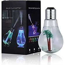 Ampul Şeklinde LED Işıklı Hava Nemlendirici Buhar Makinesi 400ml Cilt Bakımı Etkisi ile Unisex