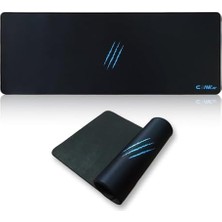 Soft 80X30CM Mikrofiber Yüzey - Kaydırmaz Kauçuk Zemin - 3mm Kalınlık - 360 Derece Dikiş - Kolay Temizlenebilir Xl Mousepad