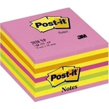 2028-NP Küp Not, Gökkuşağı Pembe Tonları, 450 Yaprak, 76X76 mm