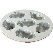 Ware Kek Kalıbı, Pasta Kalıbı – Paskalya Tavşanı, Alüminyum, Kahverengi, 7,6 x 30,5 x 30,5 Cm, 1 Birim