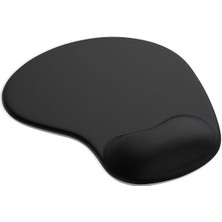 Concept Bilek Destekli Jelli Mouse Pad, Oval Kesim, Kaydırmaz Taban, Oyun, Ofis ve Ev Için Fare Altlığı, Ergonomik, Suya Dayanıklı Bileklikli Mouse Pad (Siyah)