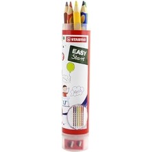 Easycolors - Ergonomik Kuru Boya Kalemi - 6 Renkli Tüp - Sağ
