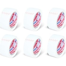 45 mm x 100 mt Beyaz Koli Bandı 6 Adet