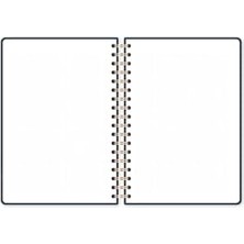 17X24 Spiralli Lastikli Sert Kapak Noktalı Not Defteri - Dağ