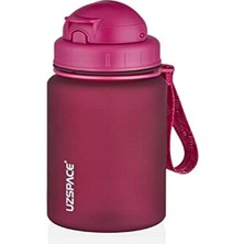 Uzspace Pipetli Tritan Su Matarası, 400 Ml, Kırmızı
