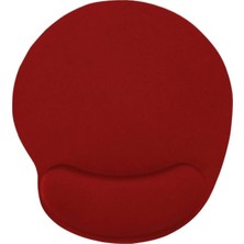 Bilek Destekli Jel Mouse Pad,ergonomik Kaymaz Taban,oyun ve Ofis Için Fare Altlığı,suya Dayanıklı (Kırmızı)