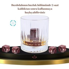 Elazığ Vişne Mermer Viski Taşı 4 Adet Deri Kılıflı Babalar Günü Hediyesi