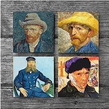 Otoportre Taş Bardak Altlığı Seti - 4 Parça - Dekoratif, Rustik Mutfak Aksesuarı, 10X10 Cm, Kaydırmaz Tabanlı, Şık ve Dayanıklı SC325