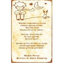 Kuşe Kağıt Duvar Posteri Küçük Prens Retro DRTR0044