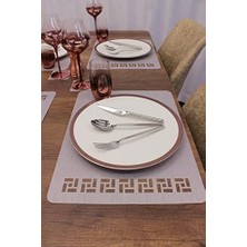 Krem Tangram Int Laser Kesim Amerikan Servis 2 Adet 35X45 cm