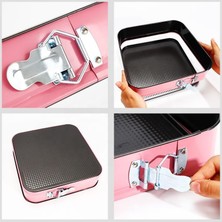 3'lü Renkli Kelepçeli Kek Kalıbı Seti, Bordo, Pembe ve Turkuaz