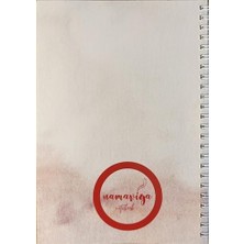 A5 Spiralli Okul Defteri 100 Sayfa-Çizgisiz (Kırmızı)