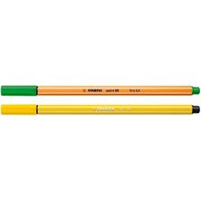 Arty Set - Point 88 & Pen 68 - Ince Keçe Uçlu Kalem ve Keçe Uçlu Boya Kalemi - 68'li Paket - Çeşitli Renkler