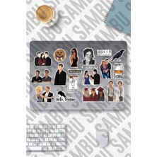 The Vampire Diaries Temalı Etiket Seti 1 -Vampir Günlükleri - Laptop Notebook Telefon