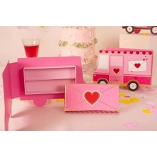 Truck Tasarımlı Karton Hediye Kutusu - Sevgililer Günü, Doğum Günü, Çocuk Partileri Için Dekoratif, Katlanabilir Ambalaj Kutu, Özel Tasarım (2ADET)