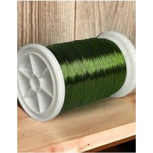 Filografi 0.30 mm (100GR- 150M) Zeytin Yeşili Renkli Bakır Filografi Teli