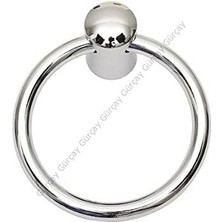 Çekmece Kapak Kulpu Halka 60 mm Krom (2 Adet)