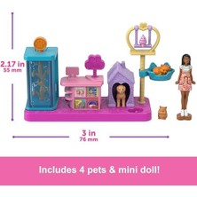 Mini Barbieland Bebek ve Oyun Seti JCR29 - Evcil Hayvan Butiği JCR30