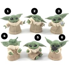 6 Lı Set Sevimli Bebek Yoda Ürün Koleksiyonu Dekoratif Hediyelik Eşya Biblo Masa Süsü