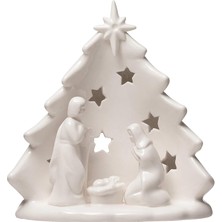 Co-Op U x 10,16 cm G x 13,24 cm Y Ağaç ve Kesimli, Beyaz Figürler ve Heykelcikler, Çoklu Seramik